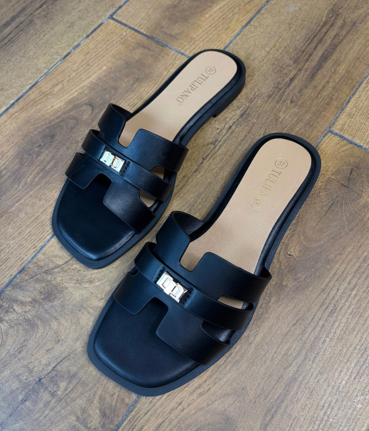 Ciabattina QUEEN BLACK