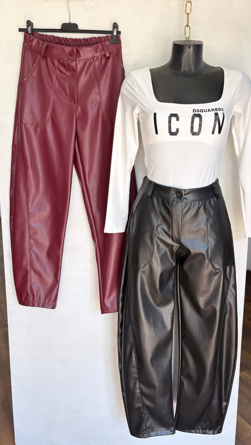 Pantalone in ecopelle top quality
