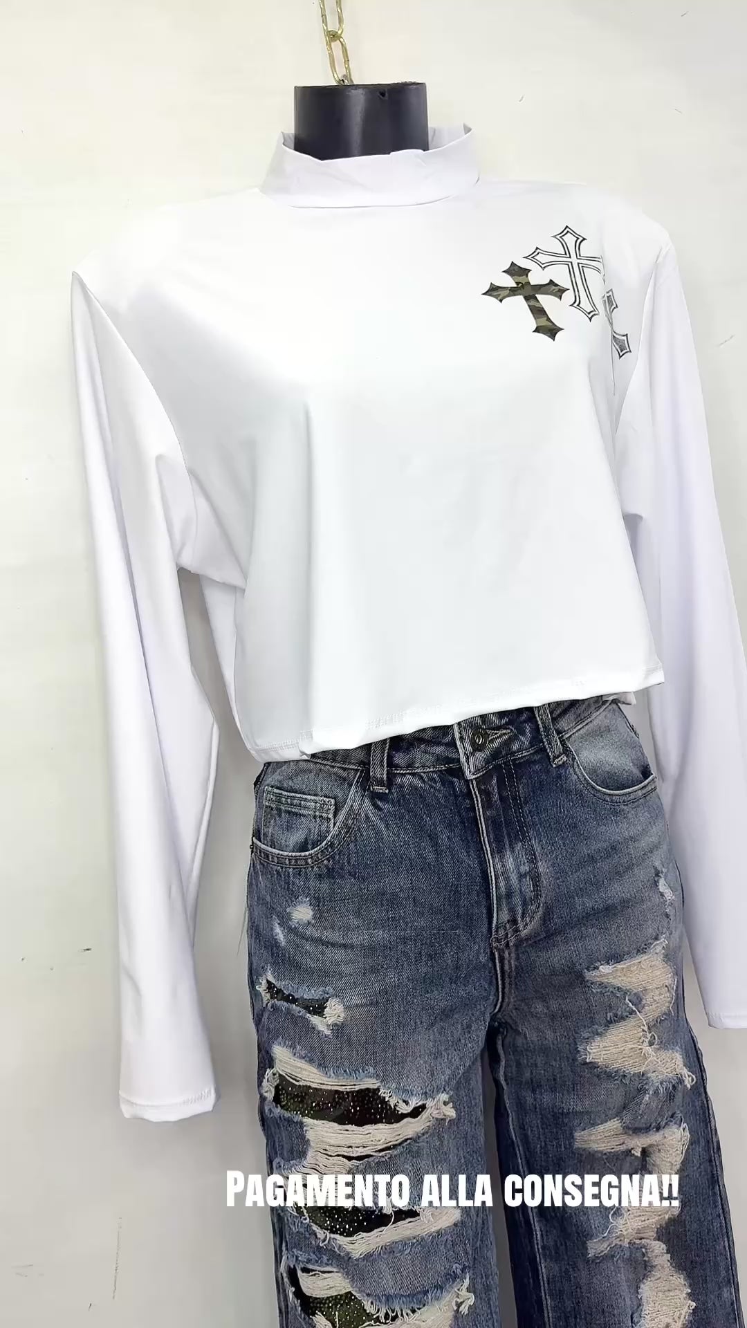 Maglia militare con spalline